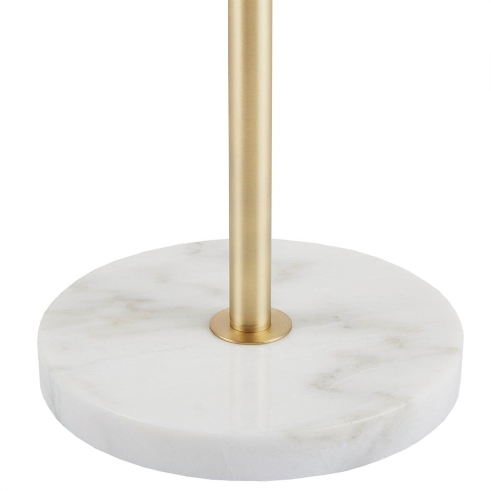 Gracie Mills Lindy Marble Base Table Lamp with White Glass Shade - GRACE-9667 Image 2