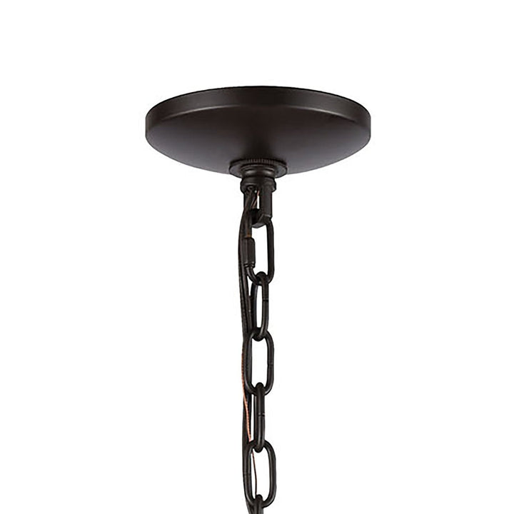 Concentric 19 Wide 5-Light Chandelier - Oil Rubbed Bronze Image 4