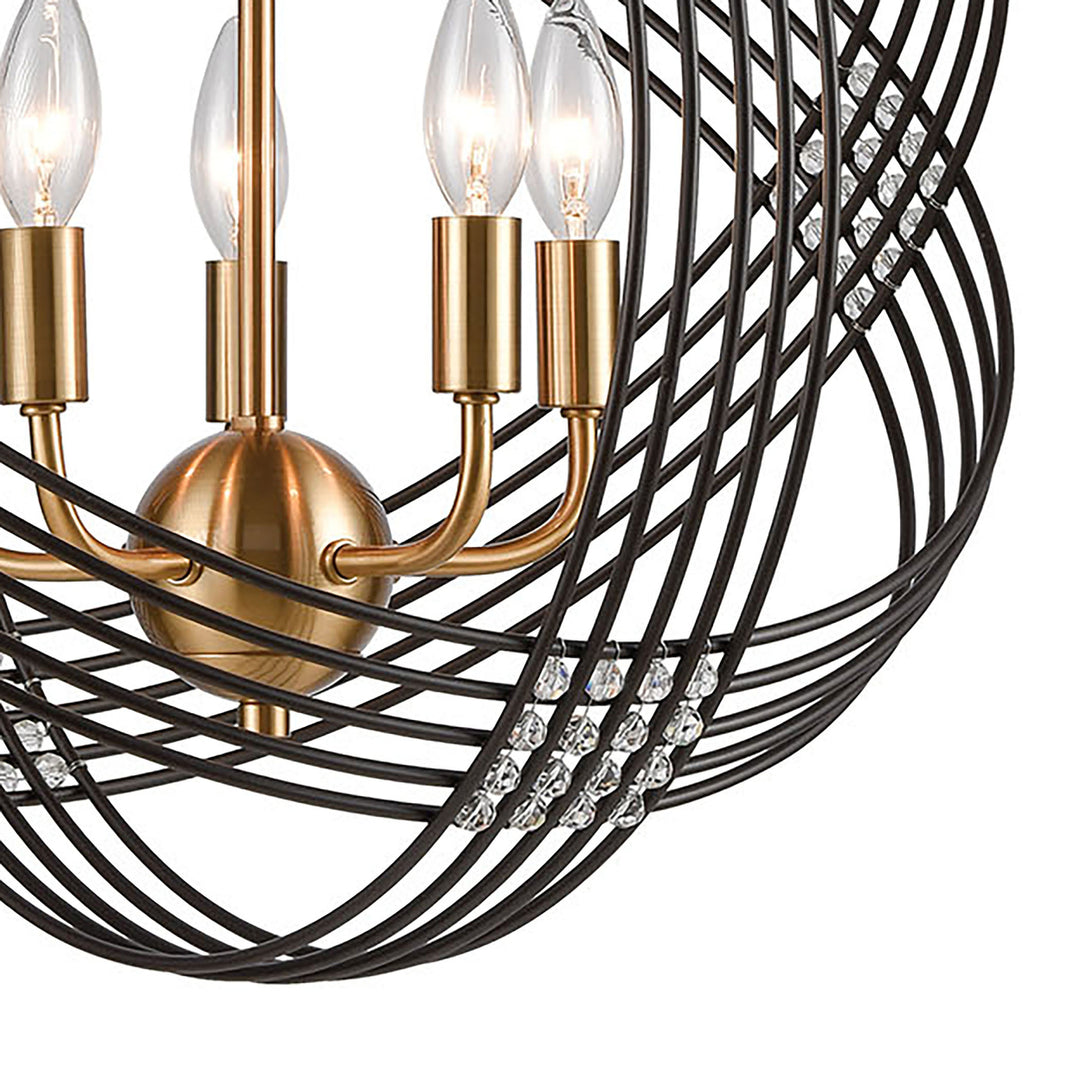 Concentric 19 Wide 5-Light Chandelier - Oil Rubbed Bronze Image 5