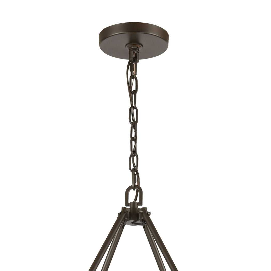 Transitions 36 Wide 8-Light Chandelier - Oil Rubbed Bronze Image 4