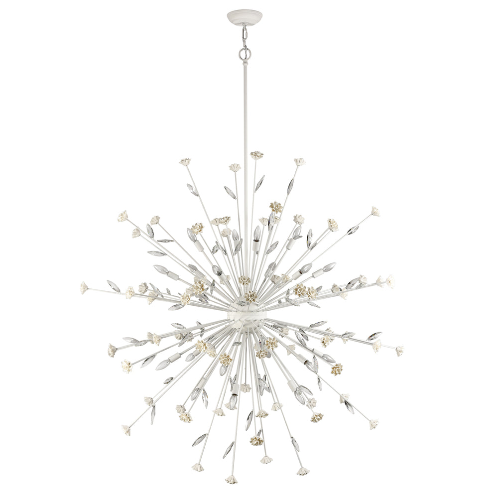 Adelaide 59.5 Wide 20-Light Chandelier - Textured White Image 2