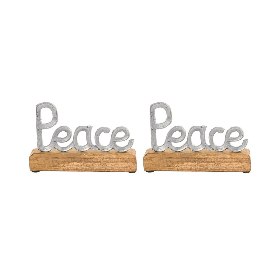 Peace Table Dcor - Sawyer White Image 1