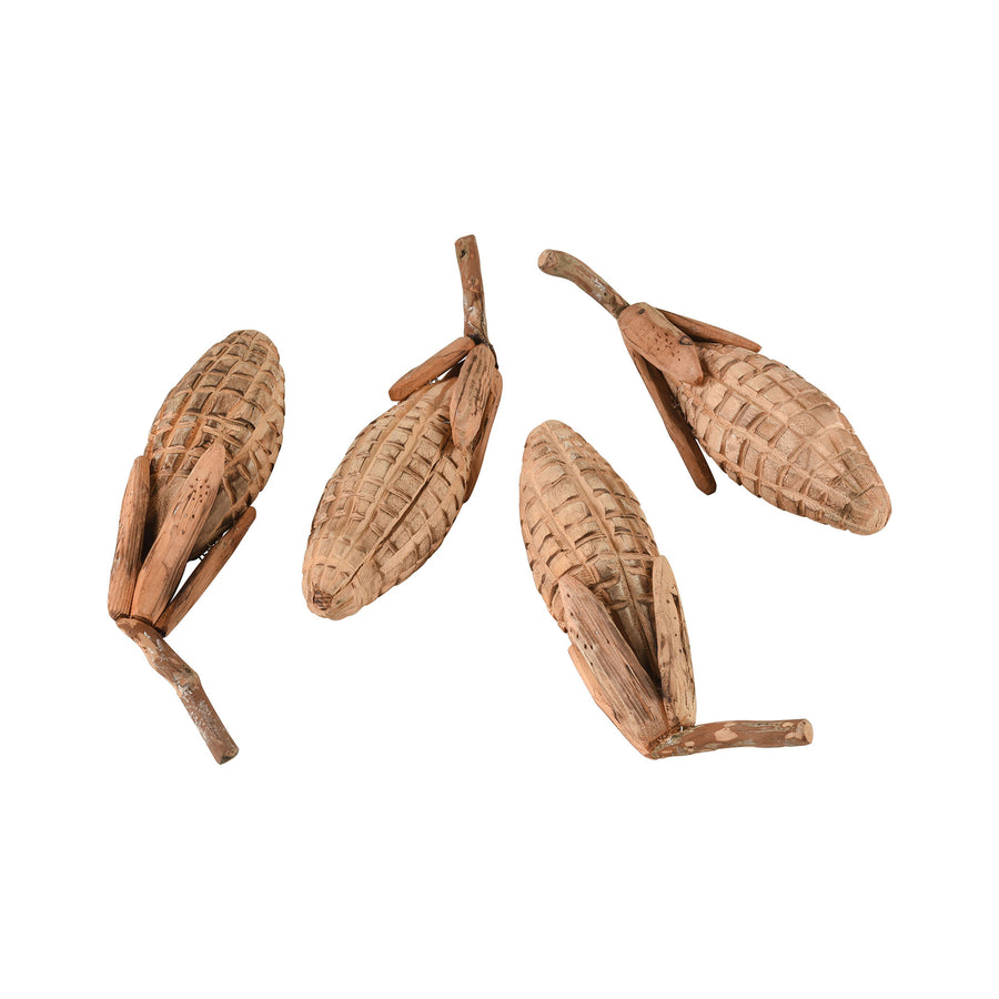 Maizeing Carved Wood Maize (Set of 4) Image 1