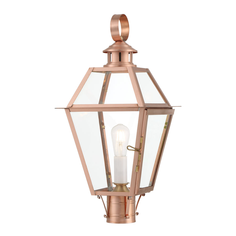 Olde Colony Outdoor Post Light - Copper Image 1