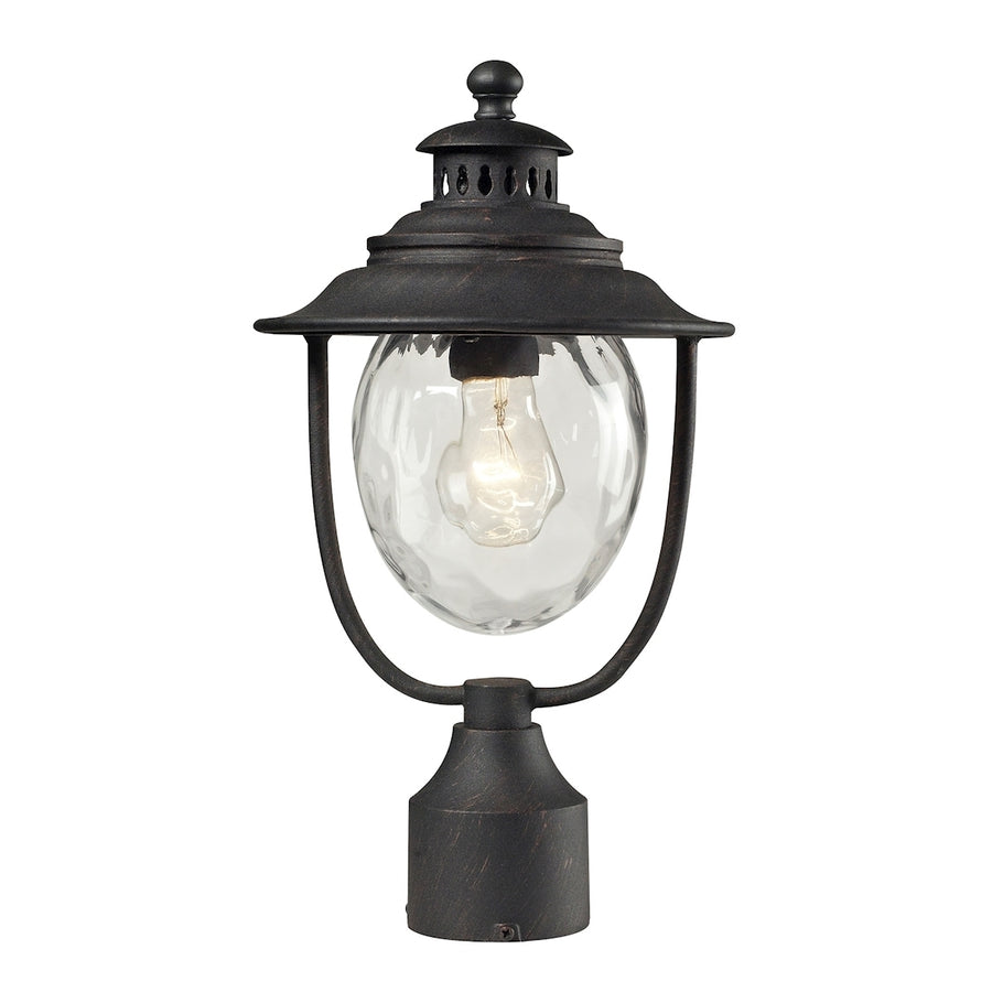 Searsport 15 High 1-Light Outdoor Post Light - Weathered Charcoal Image 1