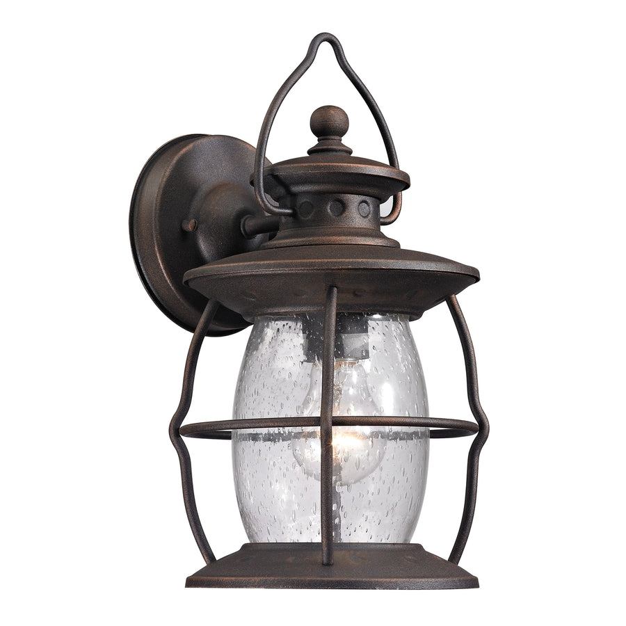Village Lantern 13 High 1-Light Outdoor Sconce - Weathered Charcoal Image 1
