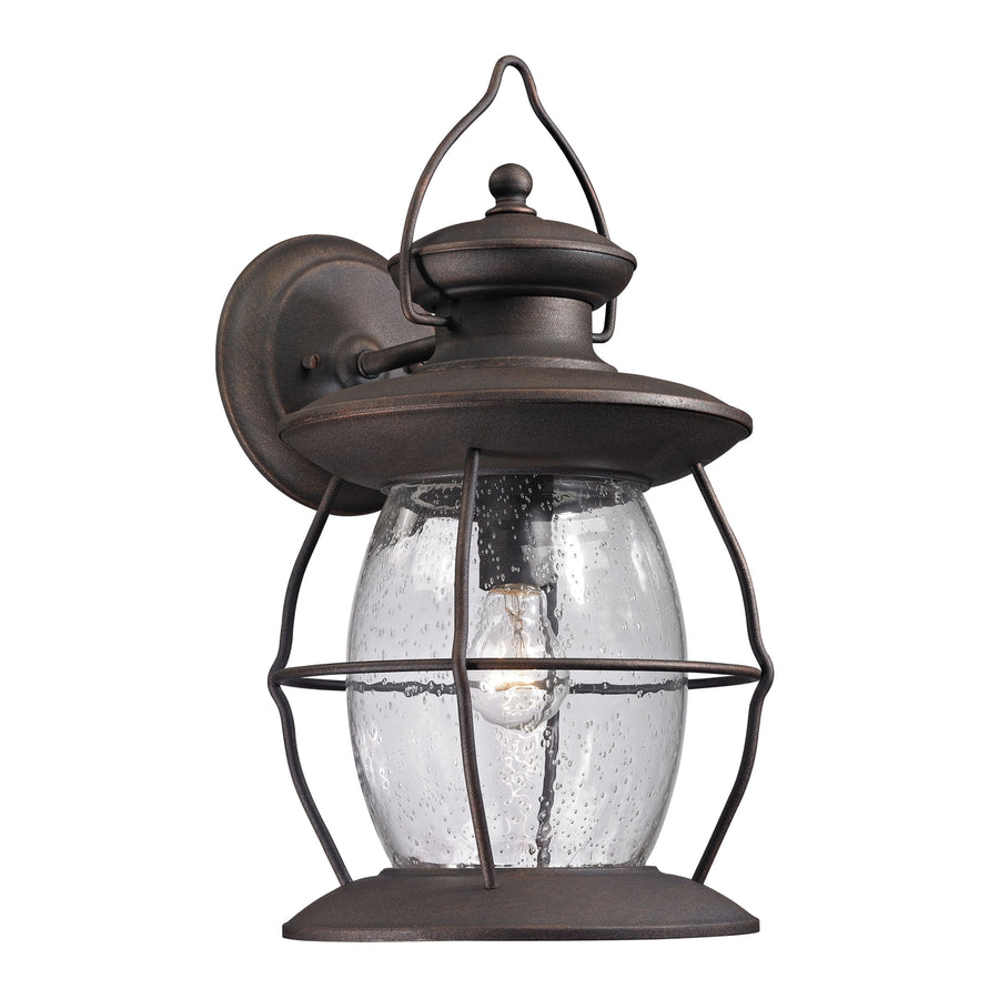 Village Lantern 18 High 1-Light Outdoor Sconce - Weathered Charcoal Image 1