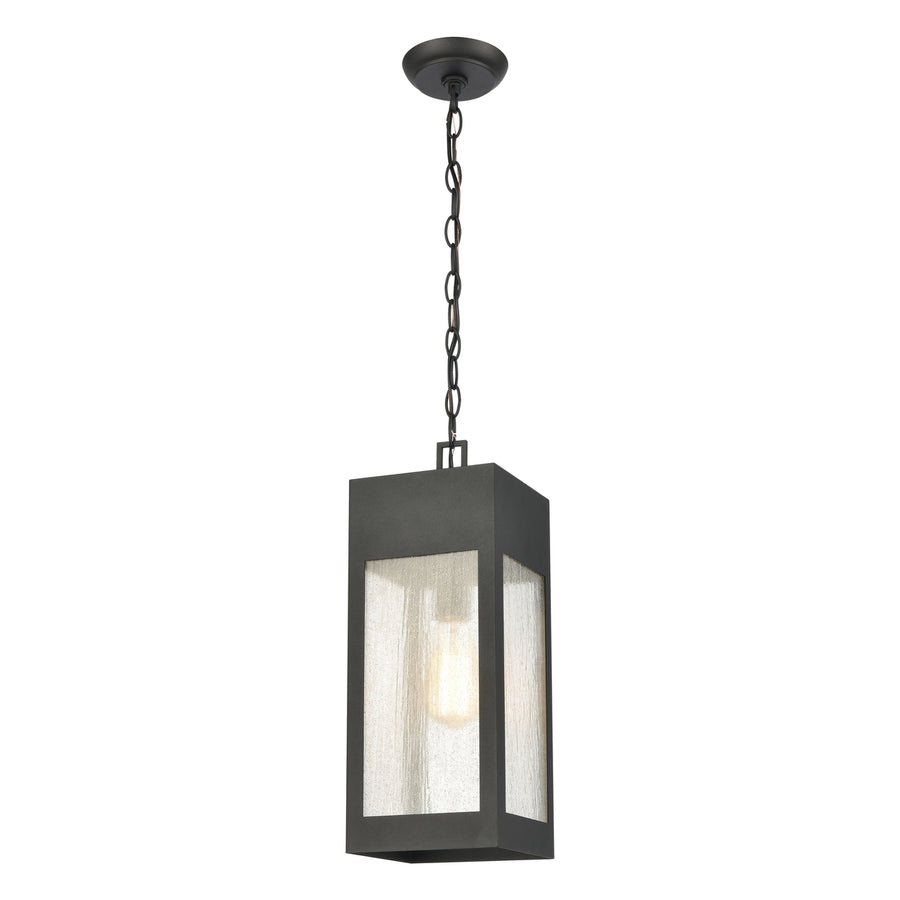 Angus 7 Wide 1-Light Outdoor Pendant - Charcoal Image 1