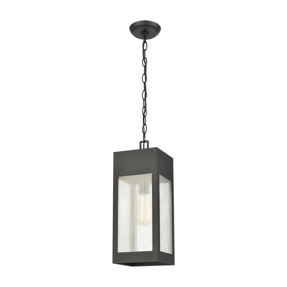 Angus 7 Wide 1-Light Outdoor Pendant - Charcoal Image 2