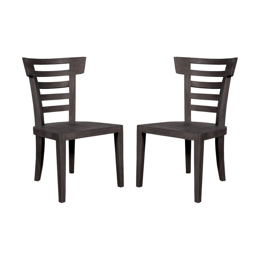 Teak Patio Outdoor Morning Chair (Set of 2) Image 1