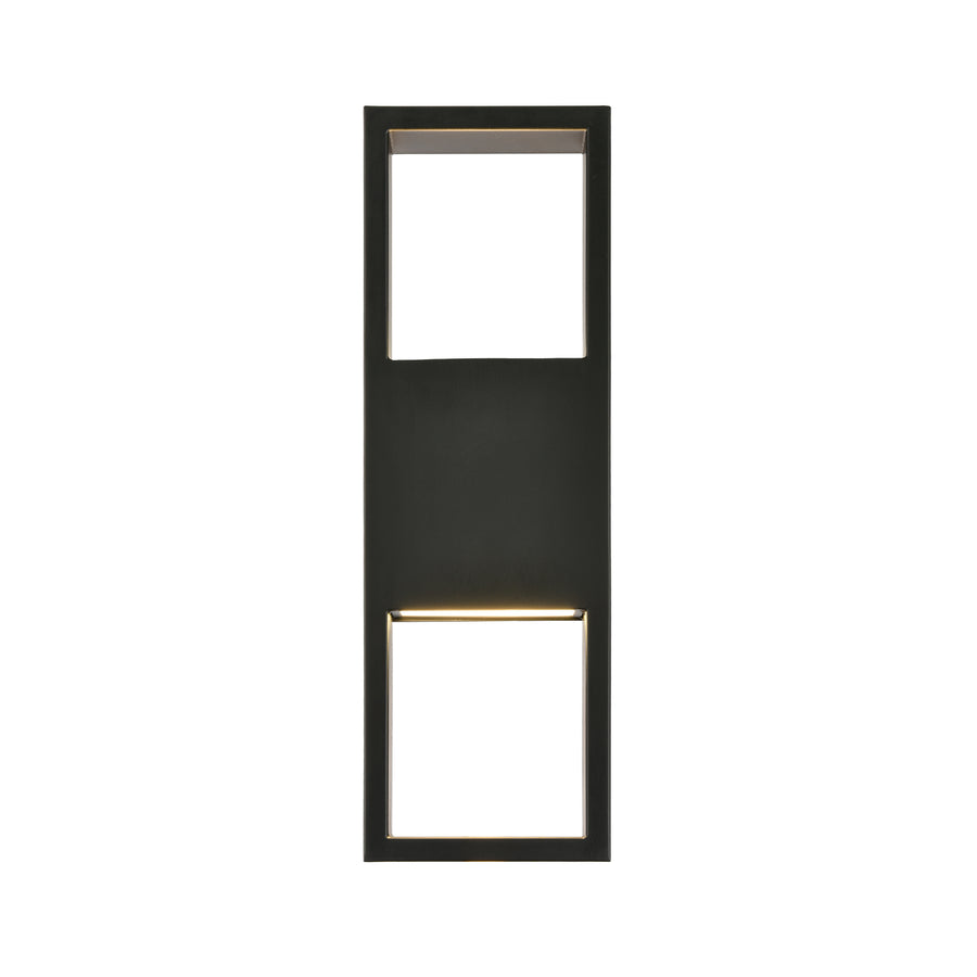 Reflection Point 15 High LED Outdoor Sconce - Matte Black Image 1