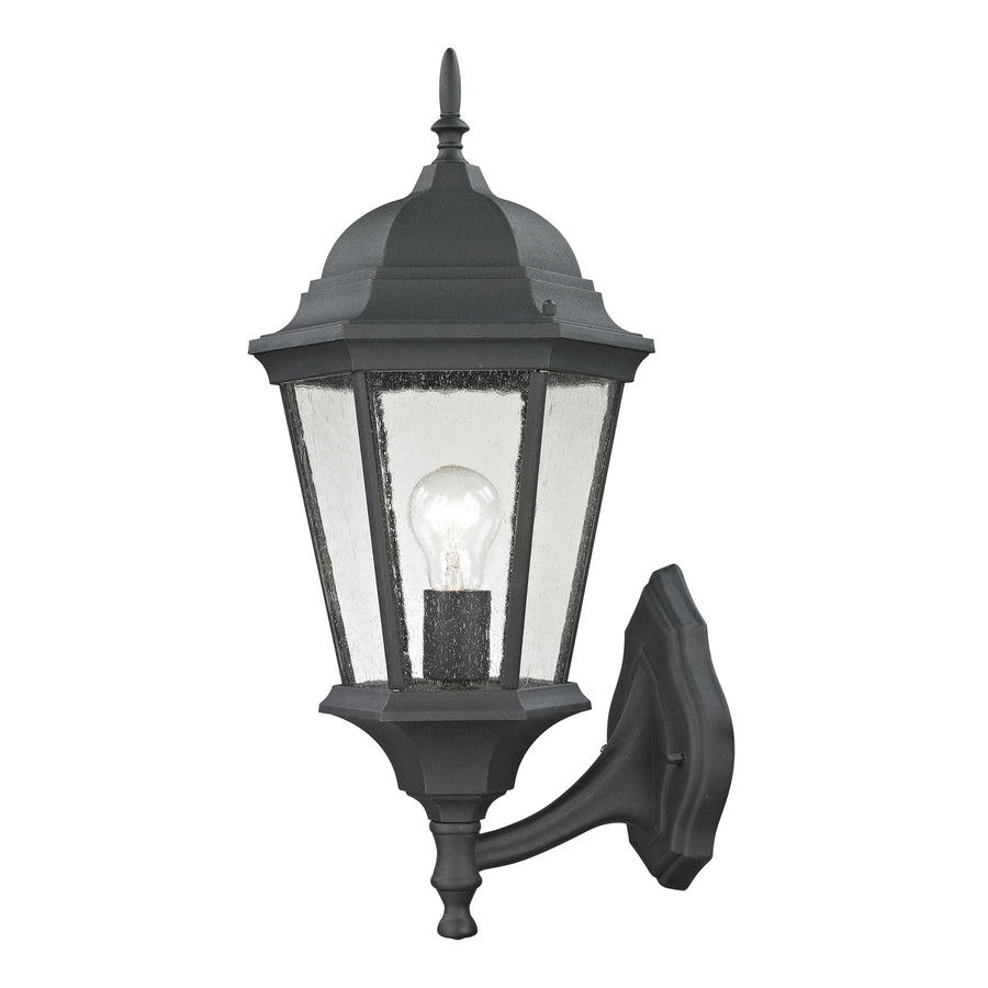 Temple Hill 21 High 1-Light Outdoor Sconce - Matte Textured Black Image 1