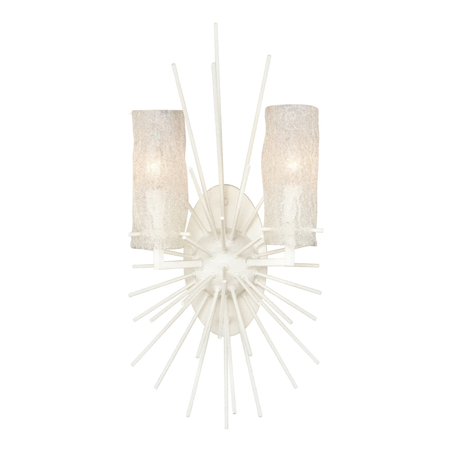 Sea Urchin 21 High 2-Light Sconce - White Coral Image 1