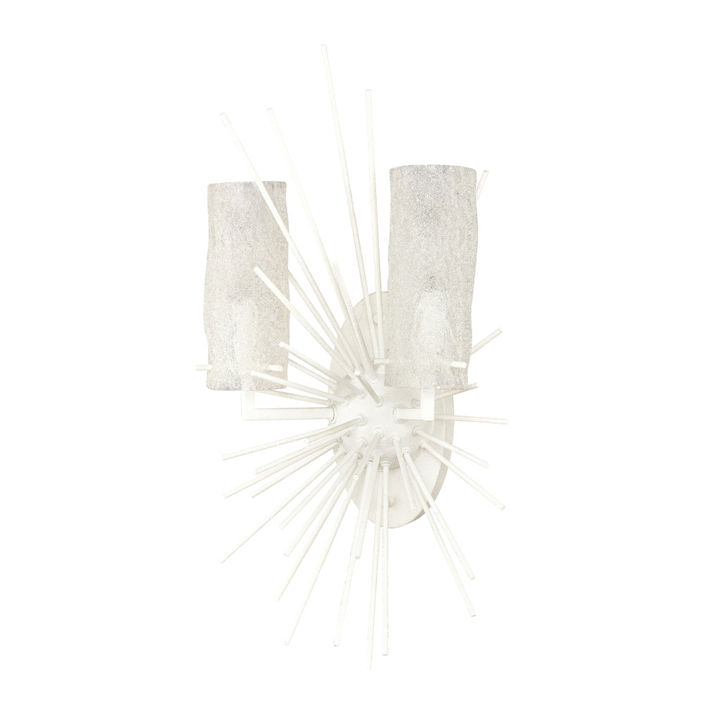 Sea Urchin 21 High 2-Light Sconce - White Coral Image 2