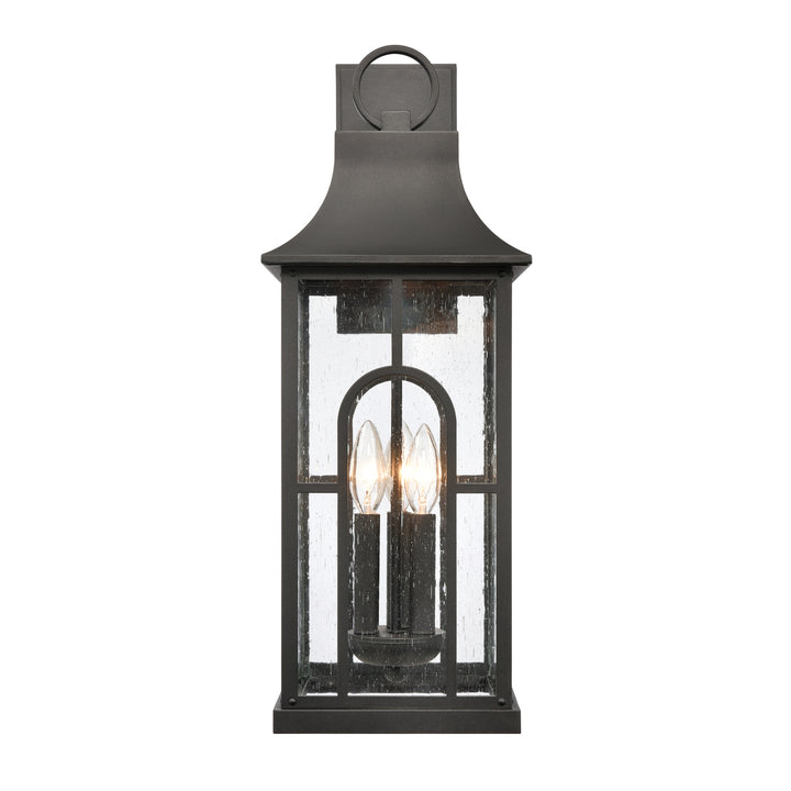 Triumph 23 High 3-Light Outdoor Sconce - Textured Black Image 1