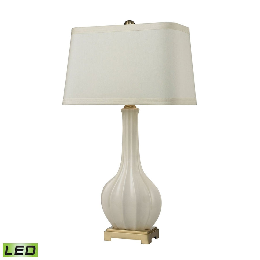 Fluted Ceramic 34 High 1-Light Table Lamp Image 1