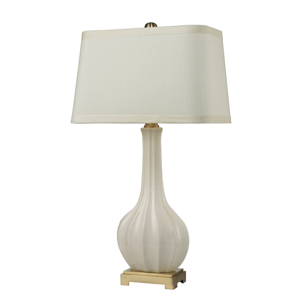 Fluted Ceramic 34 High 1-Light Table Lamp Image 2