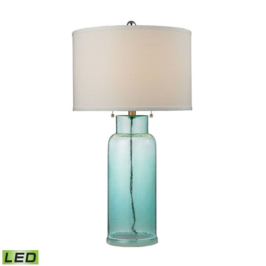 Glass Bottle 30 High 1-Light Table Lamp Image 1