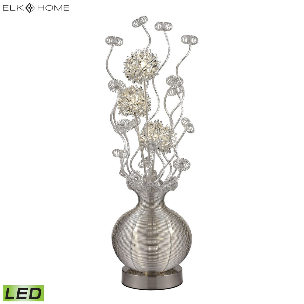 Lazelle 33 High 5-Light Table Lamp - Silver Image 2