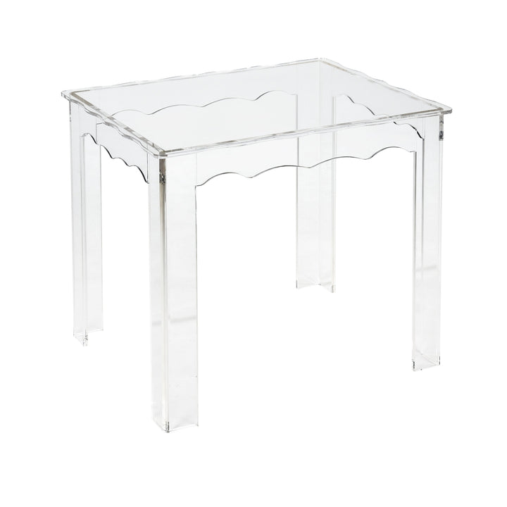 Jacobs Nesting Table - Set of 3 Square Clear Image 3