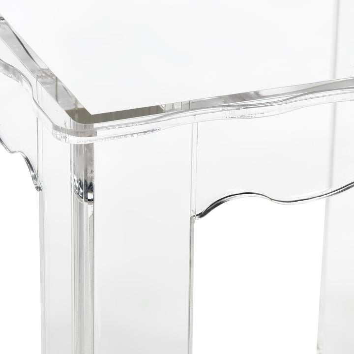 Jacobs Nesting Table - Set of 3 Square Clear Image 6