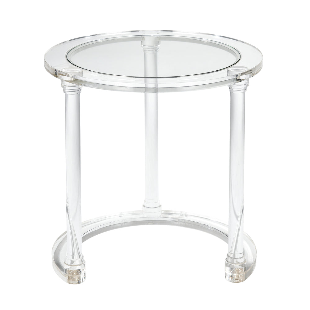 Jacobs Nesting Table - Set of 2 Round Clear Image 2