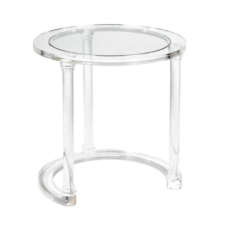 Jacobs Nesting Table - Set of 2 Round Clear Image 3