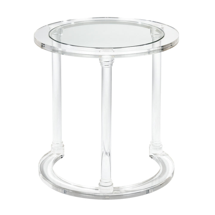 Jacobs Nesting Table - Set of 2 Round Clear Image 4
