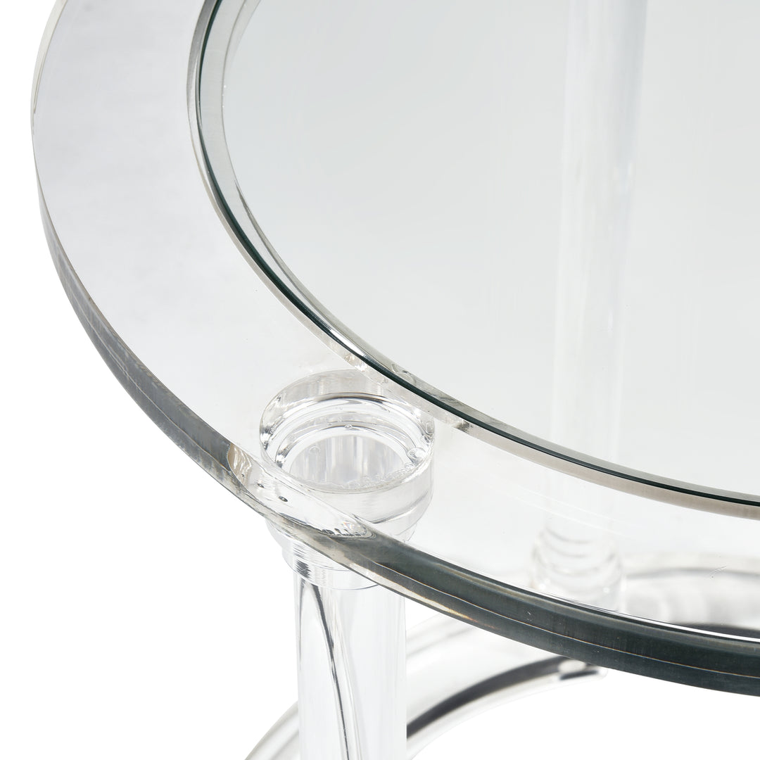 Jacobs Nesting Table - Set of 2 Round Clear Image 6