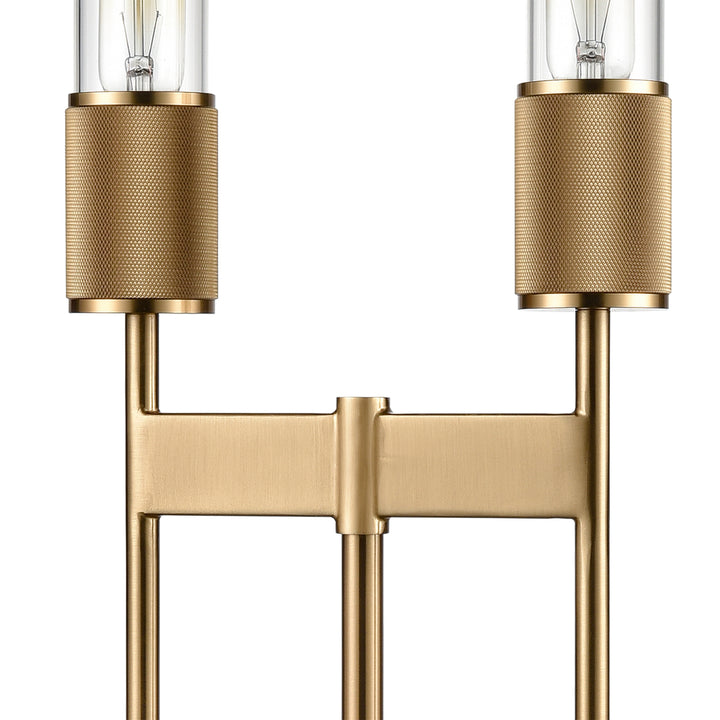 Beaconsfield 32 High 2-Light Desk Lamp - Aged Brass Image 3