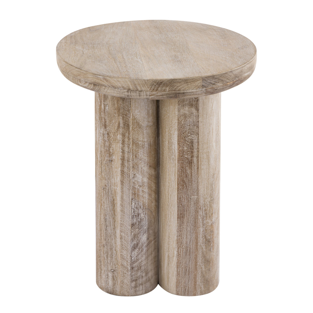 Morris Cerused Accent Table - Natural Image 2