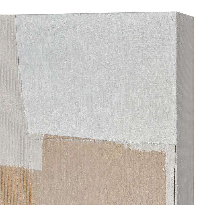 Taupe Abstract Wall Art Image 4