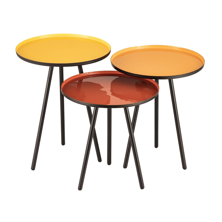 Gregg Accent Table - Set of 3 Yellow Image 1