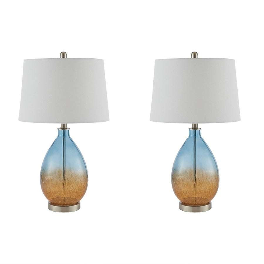 Gracie Mills Serrano Set of 2 Glass Table Lamps - GRACE-11523 Image 1