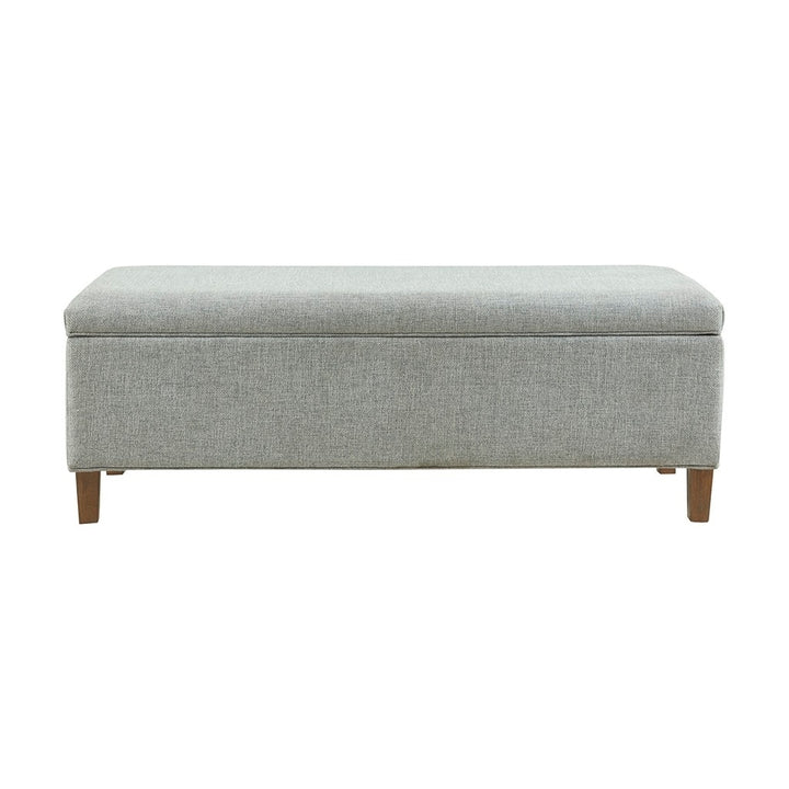Gracie Mills Randolph Reclaimed Wood Upholstered Storage Bench - GRACE-14384 Image 1