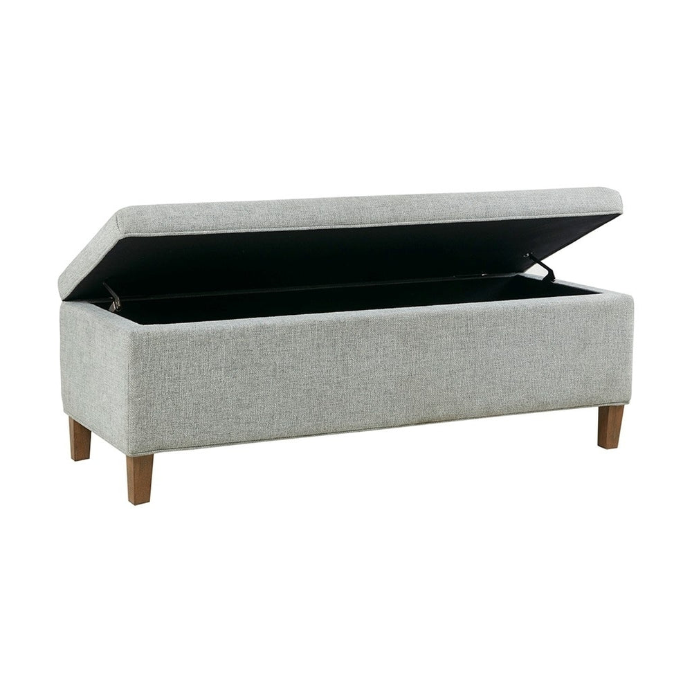 Gracie Mills Randolph Reclaimed Wood Upholstered Storage Bench - GRACE-14384 Image 2
