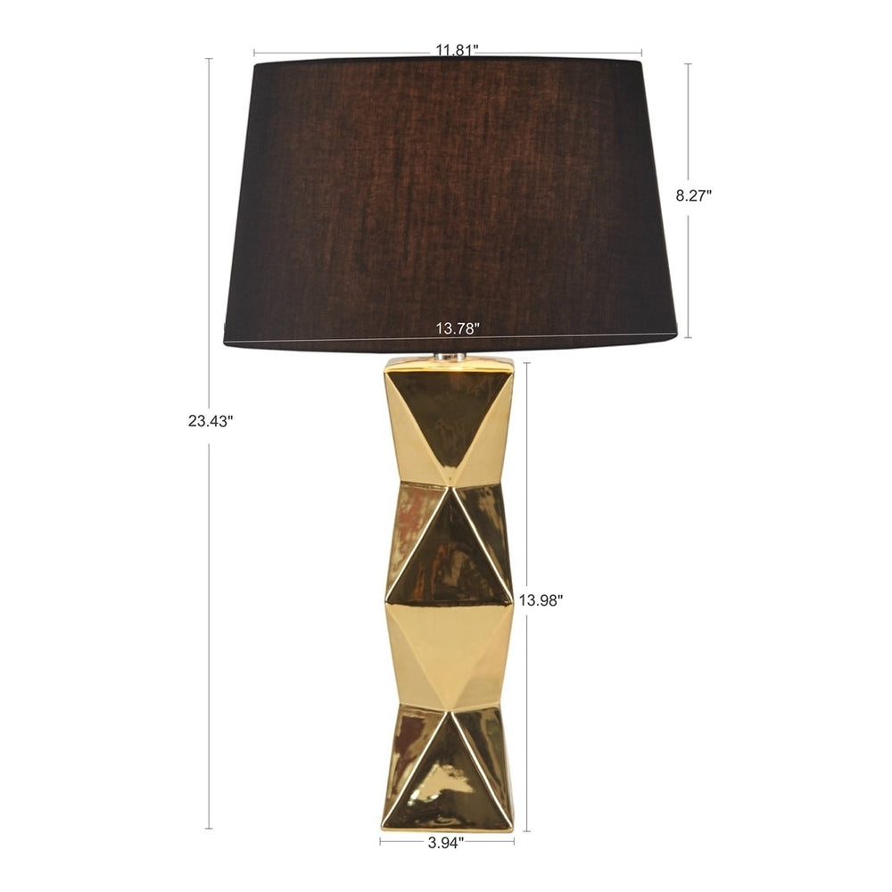 Gracie Mills Chaya Modern Illumination Geometric Ceramic Table Lamp - GRACE-14420 Image 2