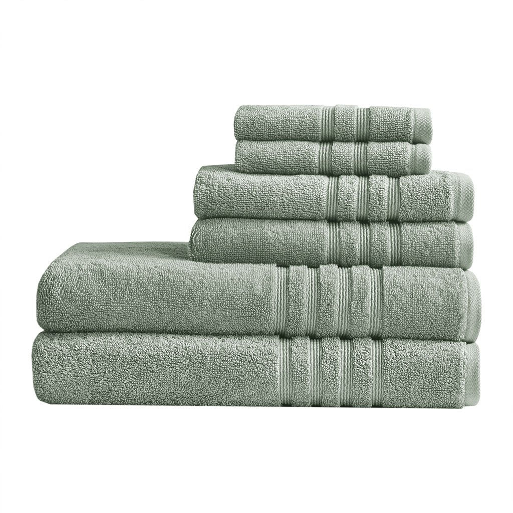 Gracie Mills Elowen 6-Piece Eco-Revive Antimicrobial Bath Towel Set - GRACE-14392 Image 1