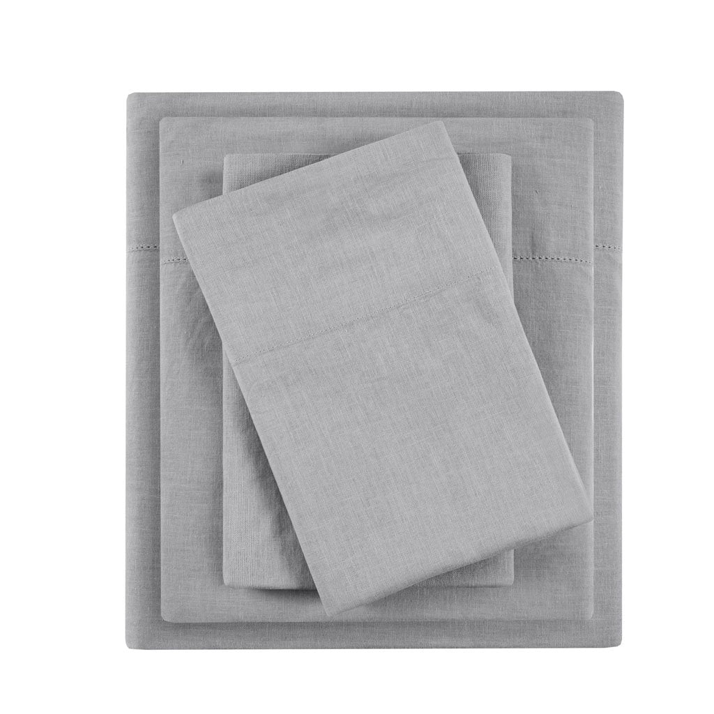 Gracie Mills Arden 4-Piece Breathable Linen Blend Sheet Set - GRACE-14766 Image 4