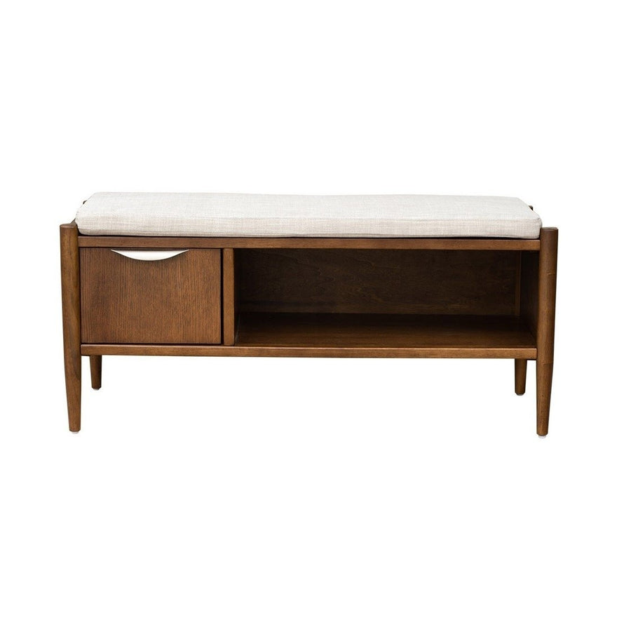 Gracie Mills Rosetta Modern Accent Storage Bench with Upholstered Cushion - GRACE-15529 Image 1