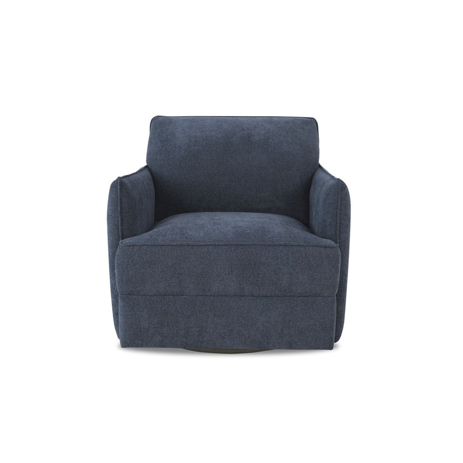 Gracie Mills Leland Swivel Comfort Blue Chair - GRACE-15658 Image 1