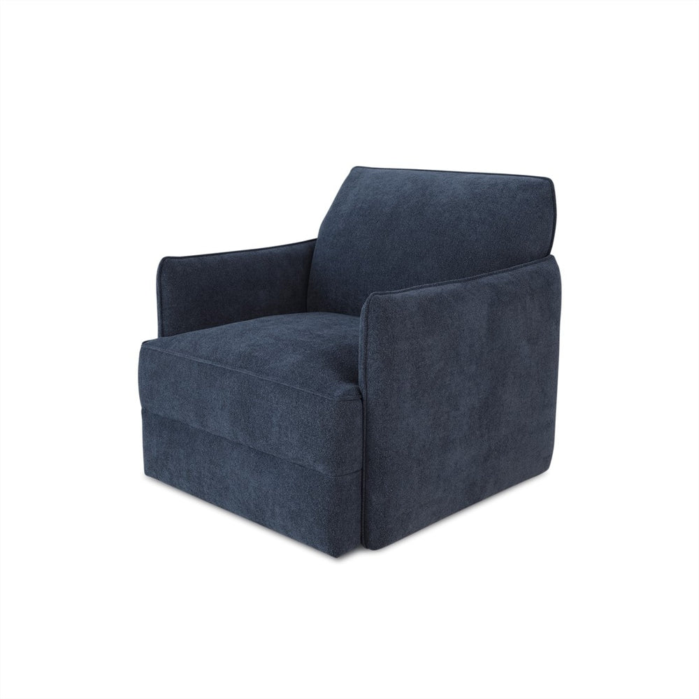 Gracie Mills Leland Swivel Comfort Blue Chair - GRACE-15658 Image 2