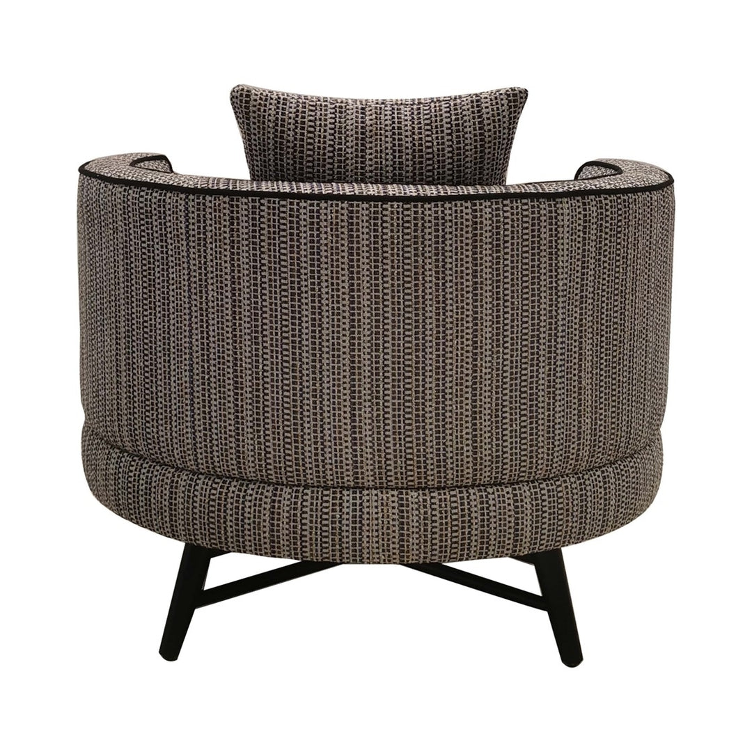 Gracie Mills Gayle Modern Multi-Stripe Swivel Chair with Metal Base - GRACE-15693 Image 5