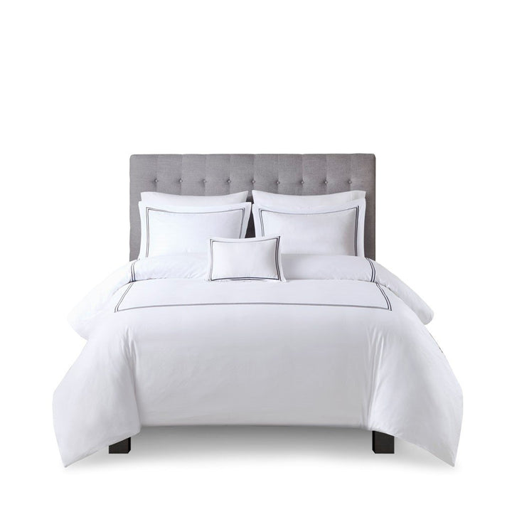 Gracie Mills Mooney 500 Thread Count Embroidered Cotton Sateen Duvet Cover Set - GRACE-15349 Image 4
