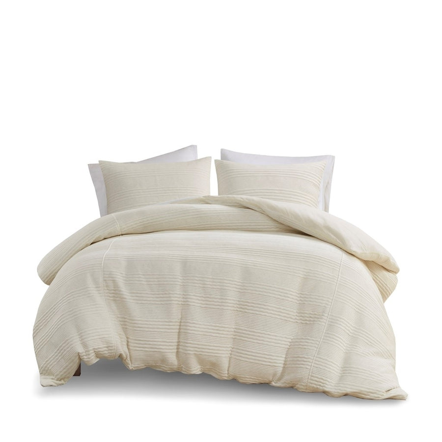 Gracie Mills Elouise Modern Knitted Jersey Duvet Cover Set - GRACE-15418 Image 1