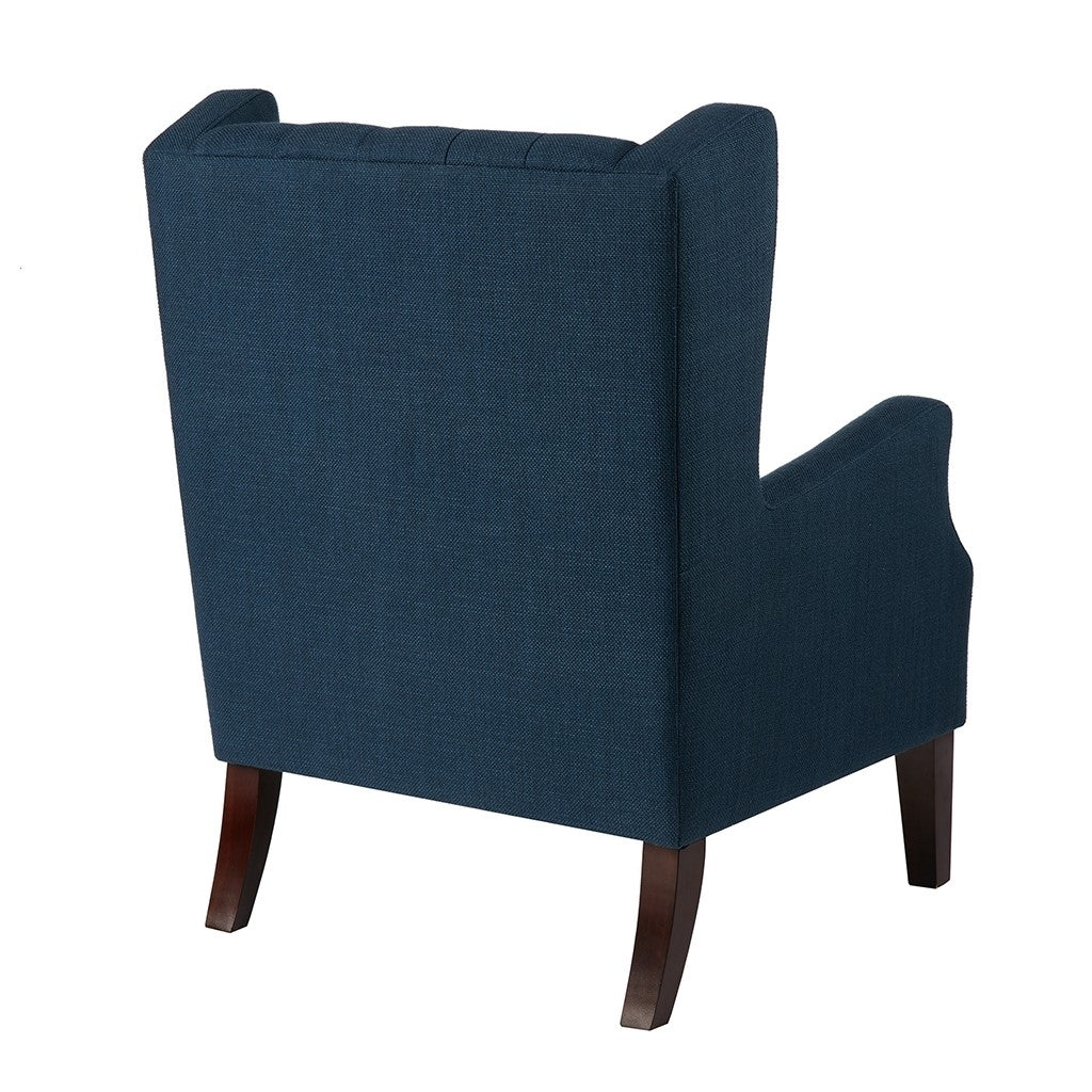 Gracie Mills Harrington Button Tufted Linen Wing Chair - GRACE-3401 Image 3