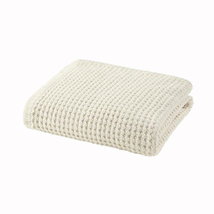 Gracie Mills Dorian Waffle Weave Solid Chenille Throw - GRACE-15463 Image 5