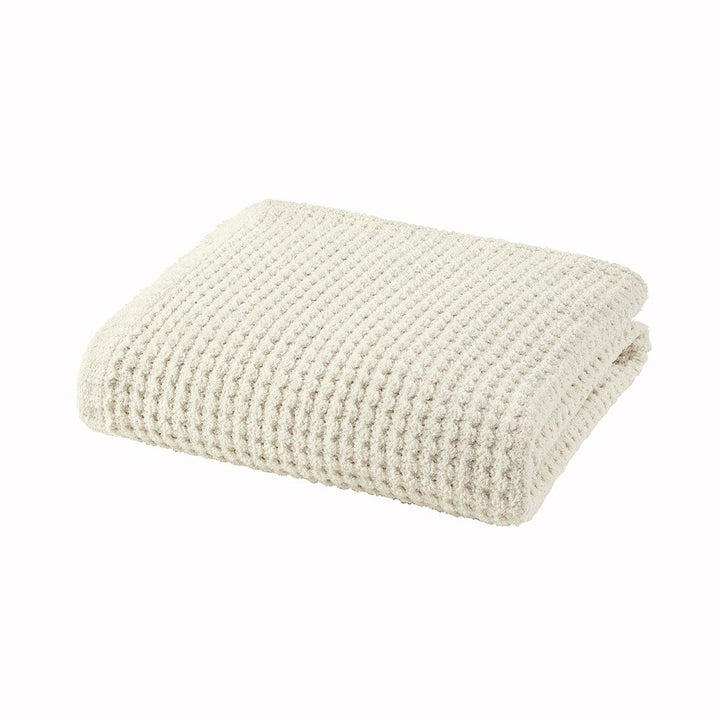 Gracie Mills Dorian Waffle Weave Solid Chenille Throw - GRACE-15463 Image 1