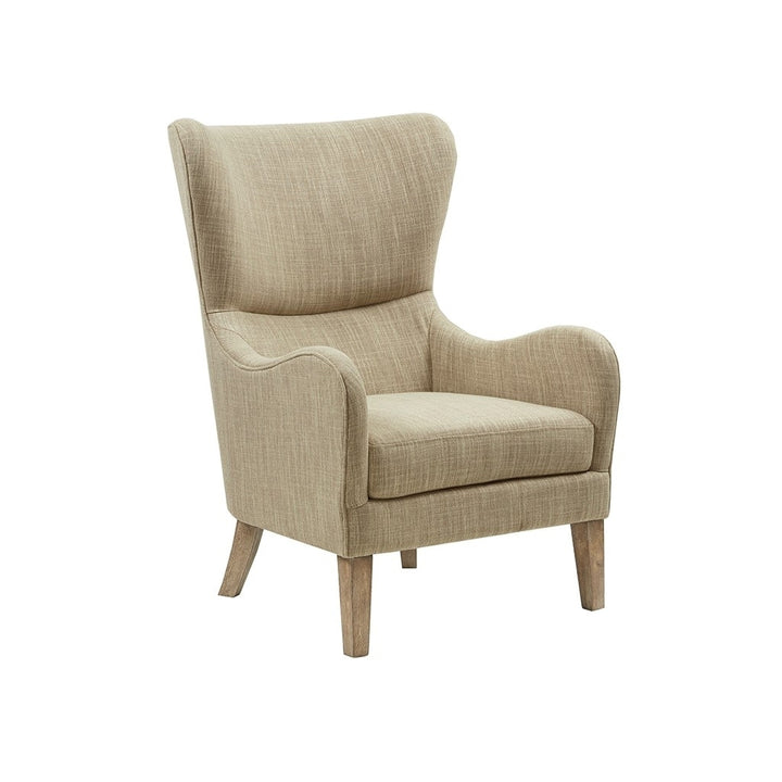 Gracie Mills Zachery Transitional Swoop Wing Chair with Round Arm and Piped Edges - GRACE-3914 Image 6