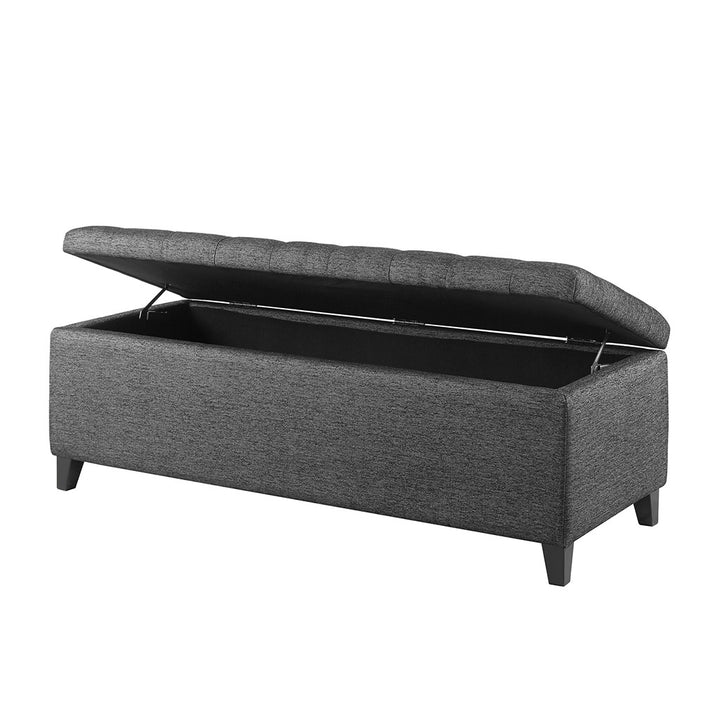 Gracie Mills Bianca Tufted Upholstered Storage Bench with Soft Close - GRACE-3952 Image 3